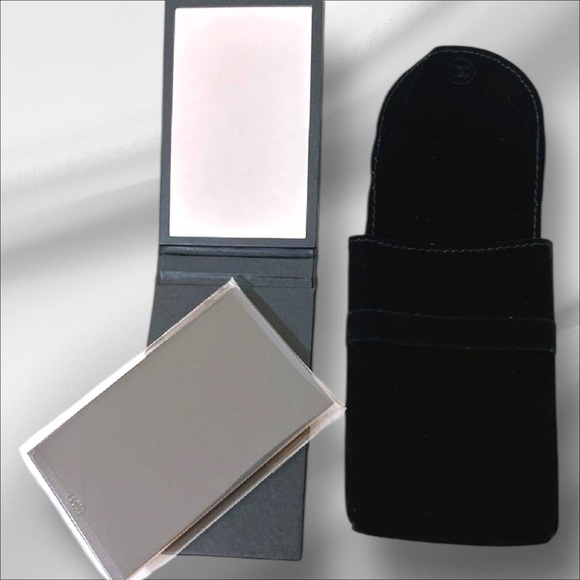 Chanel Double Compact Travel Mirror with Case - Picture 2 of 4